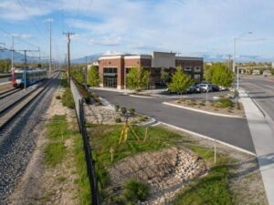 ALTA Survey of a commercial property beside a transit corridor in South Jordan Utah